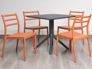 Pablo-Outdoor Dining Table + 4 Breakout Chairs
