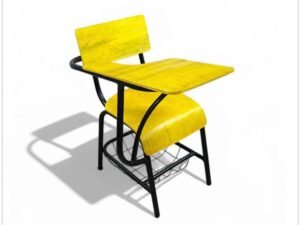 School Chair With Writing Pad And Basket