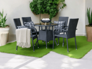 GOODGEM-Outdoor Round Dining Table + 4 Chairs