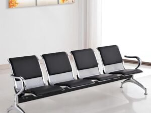 4-Seater Stainless Steal Semi Padded Bench YD-B104P