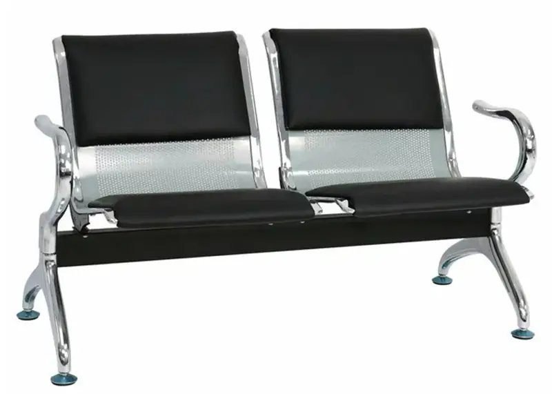 2-Seater Stainless Steal Semi Padded Bench YD-B104P - Image 3