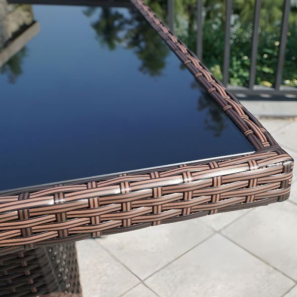 GOODGEM-Outdoor Square Dining Table+4 Chairs - Image 6