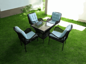 Finland Outdoor Dining Table + 4 Chairs