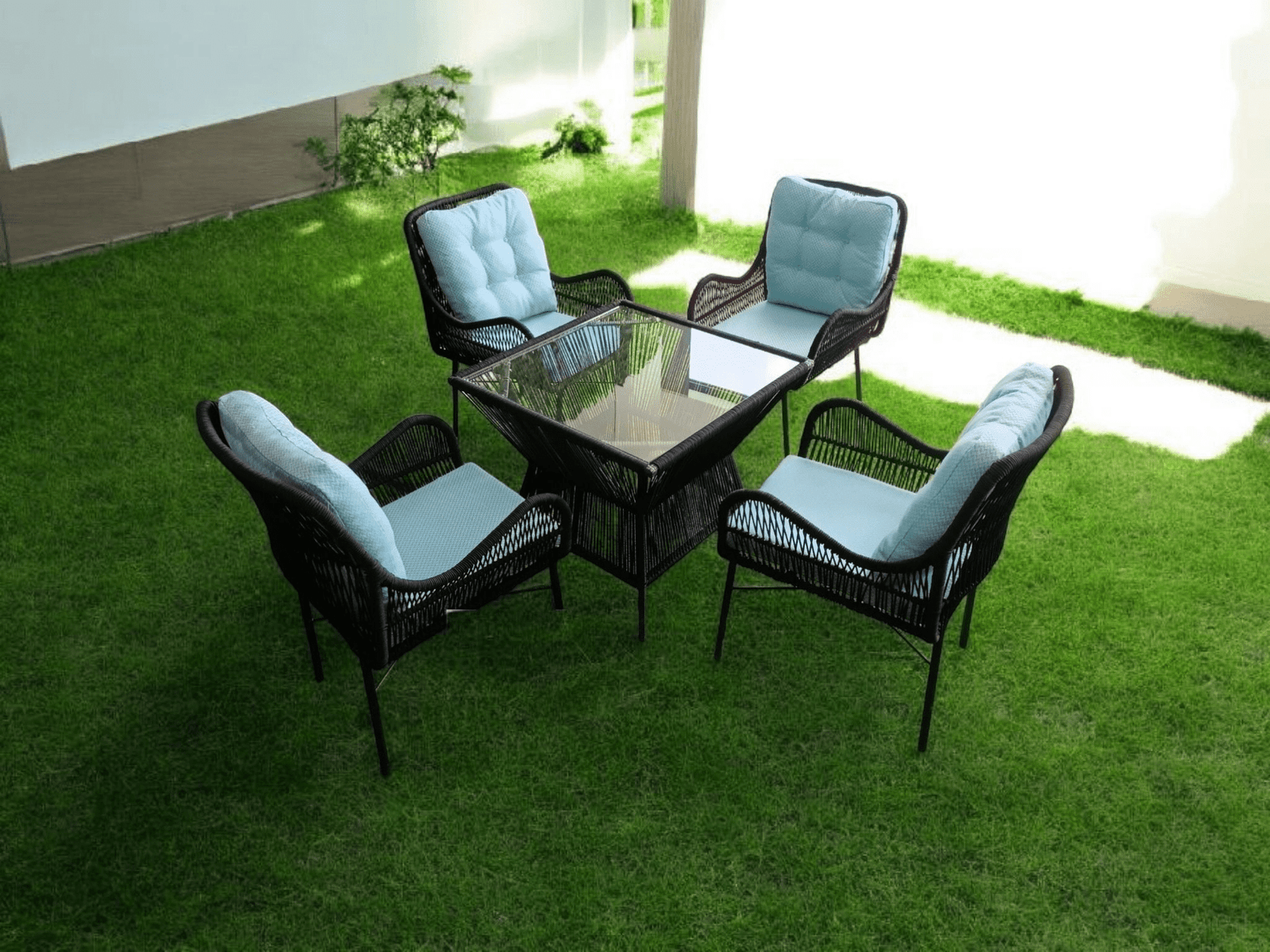 Finland Outdoor Dining Table + 4 Chairs