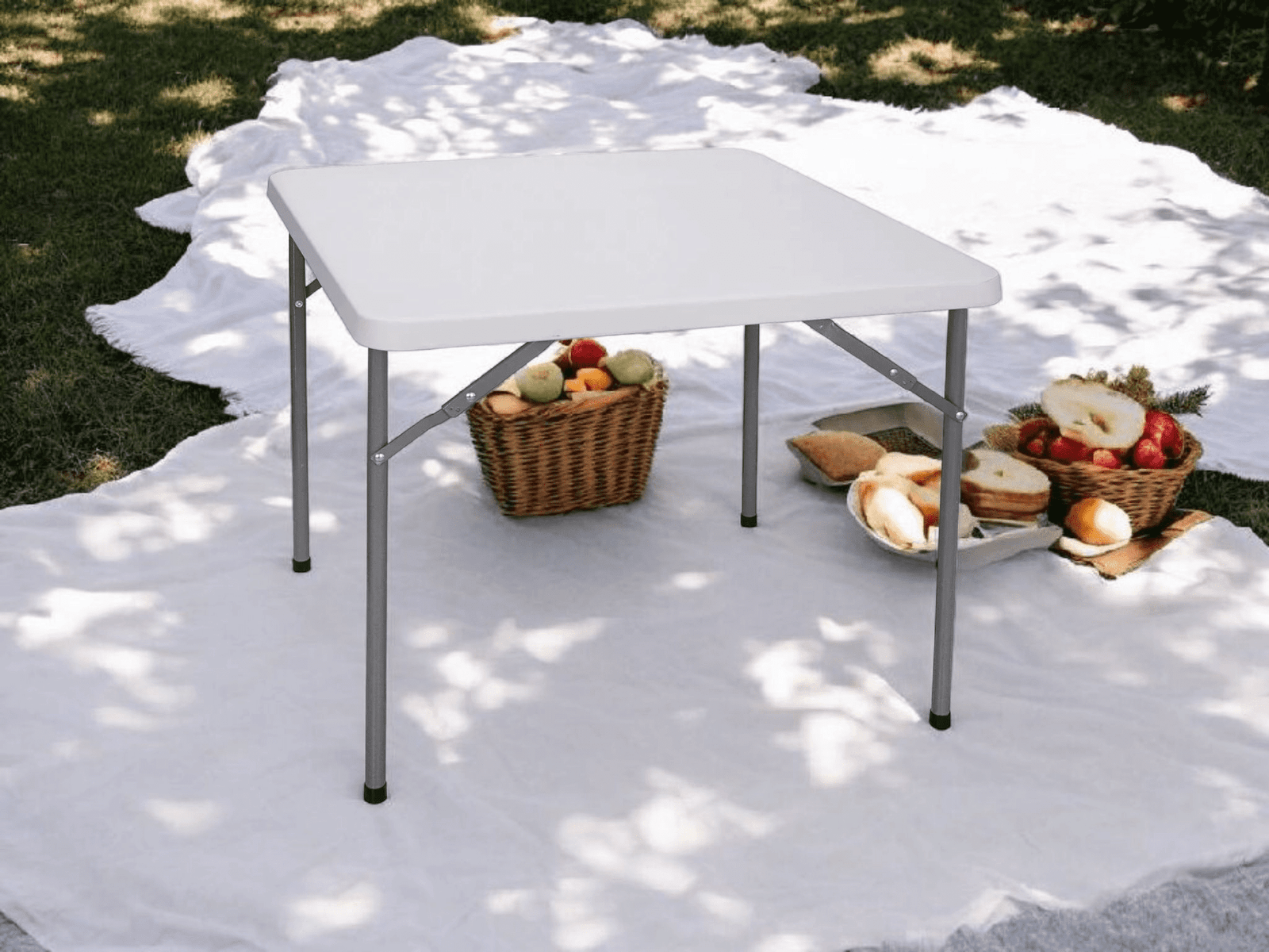 Picnic Outdoor Table – white - Image 2