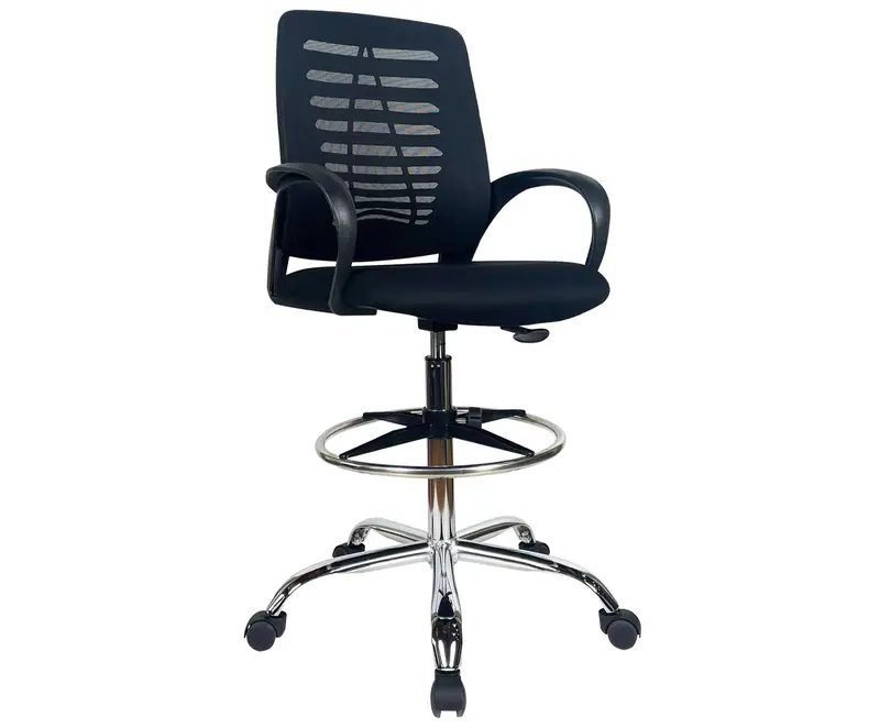 Draughtsman Reception Chair- Black