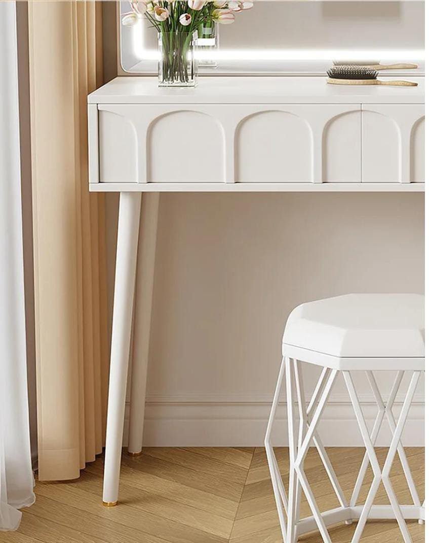 Imela-Dressing Table with LED Mirror and Chair, - Image 6