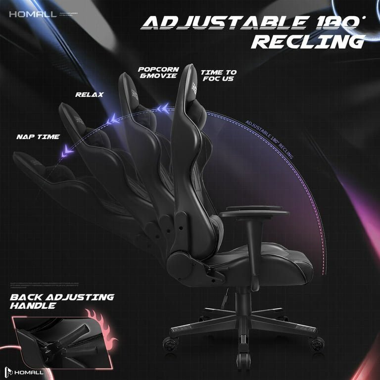 YS-916-Black Gaming Chair - Image 6