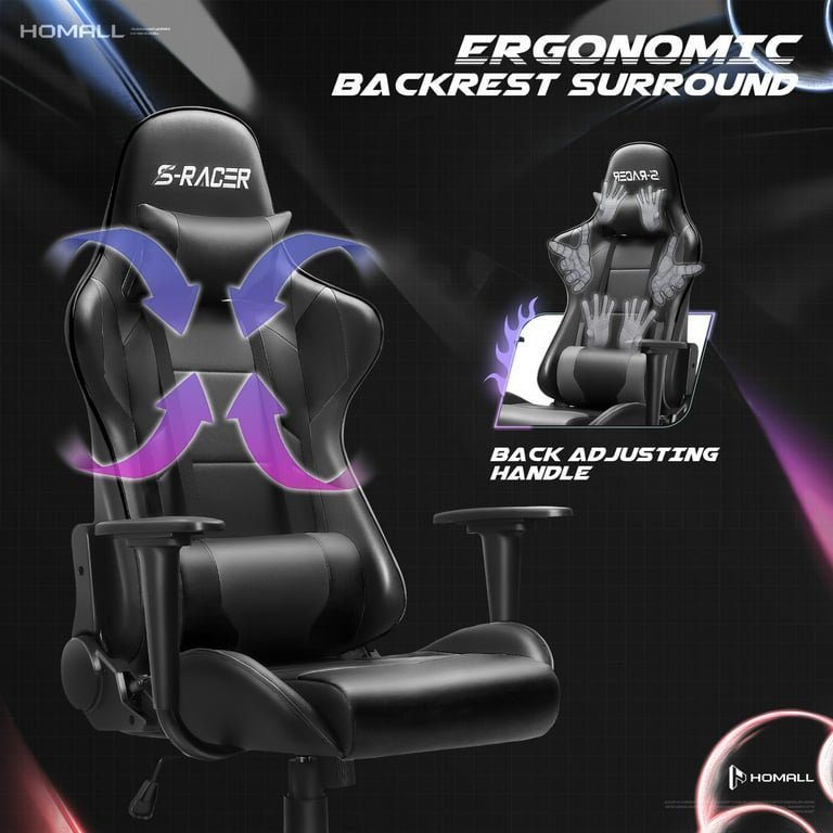 YS-916-Black Gaming Chair - Image 8