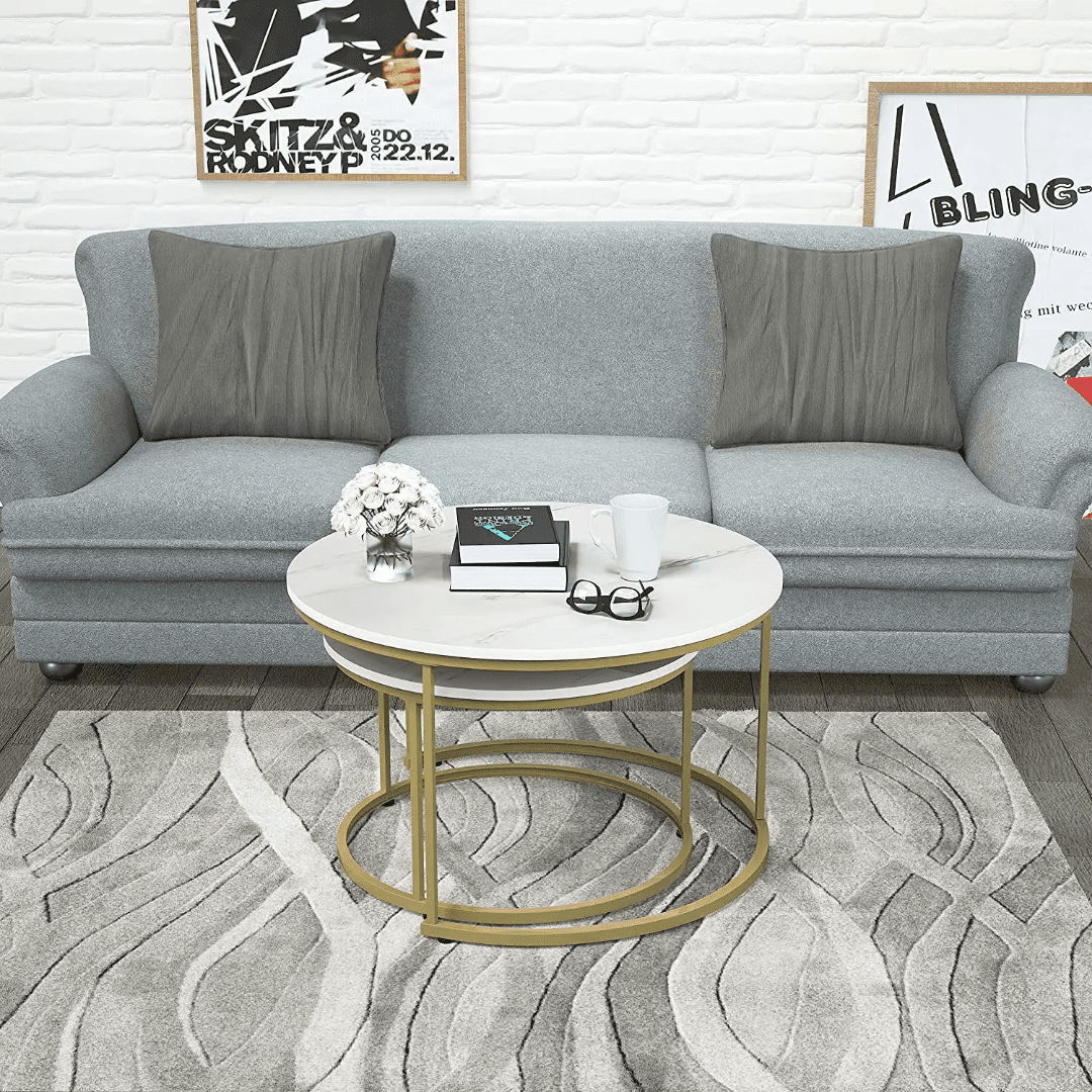 Nesting End Table Gold Frame - Image 5