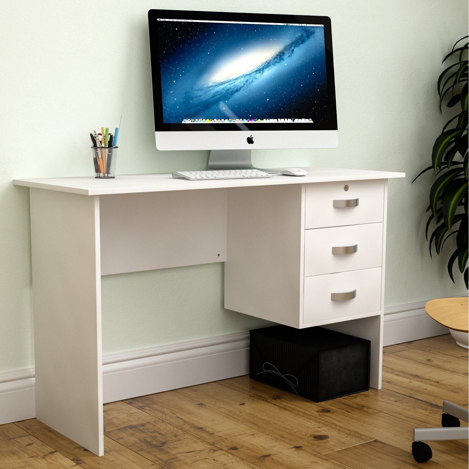 1.2m-Zone Study Desk - (White) - Image 8
