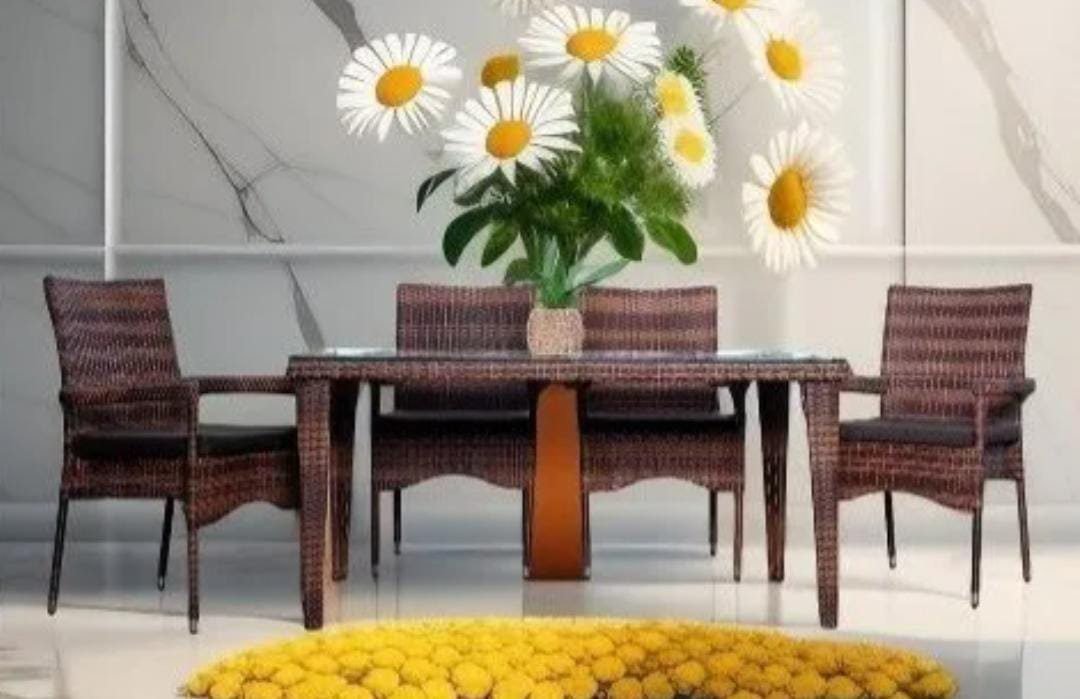 Tokyo-6 Seater Outdoor Dining Table + 6 Chairs - Image 5