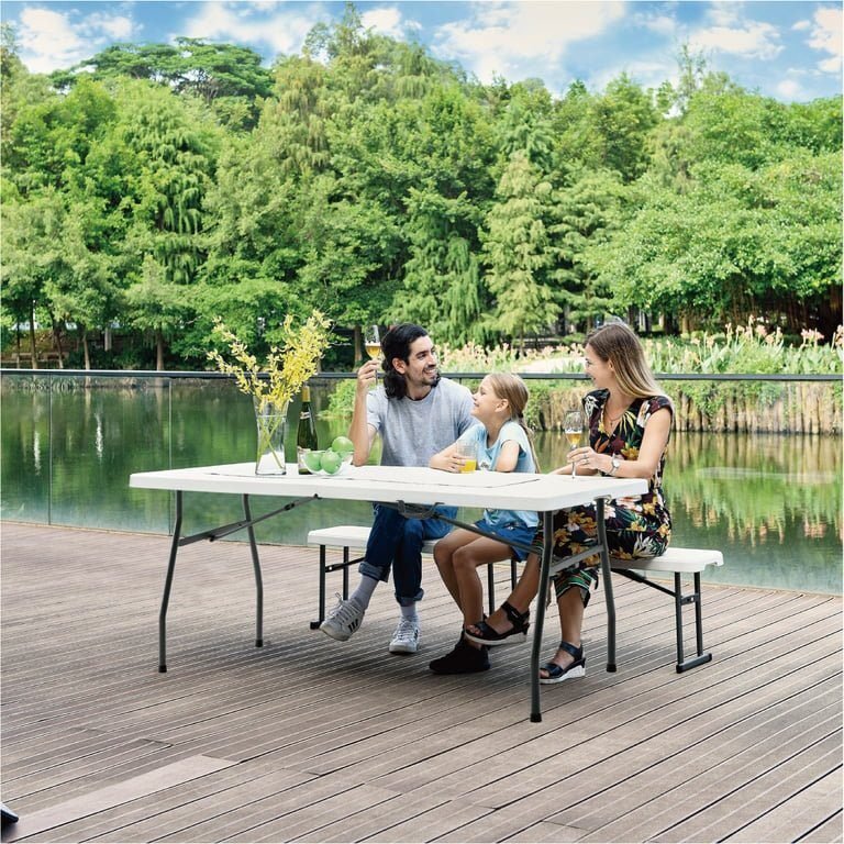 Steve-Picnic Outdoor Table-White(Foldable) - Image 11