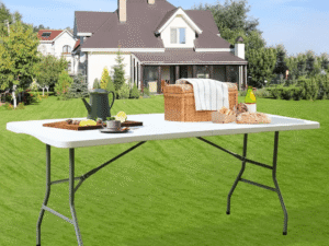 Steve-Picnic Outdoor Table-White(Foldable)