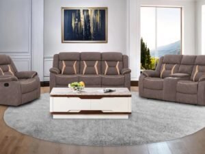 Laura 6 Seater Fabric Recliner Sofa (3+2+1)