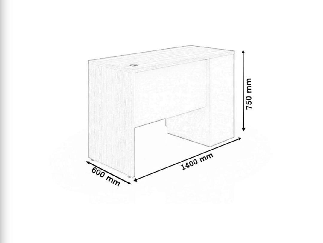 Clerical Home Office Desk 1.4m - Image 3