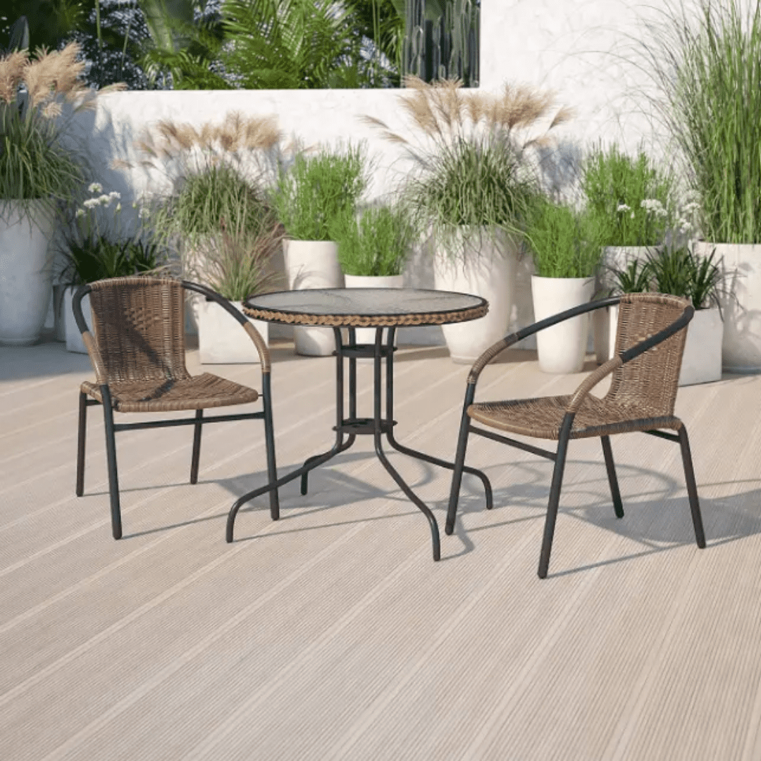 Patio Outdoor Set (Table + 2 Chairs)