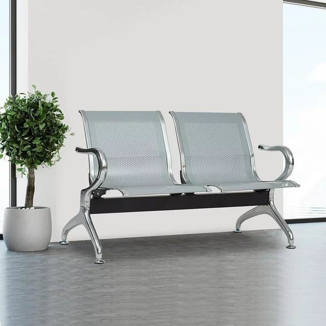2-Seater Stainless Steal Bench - Image 2