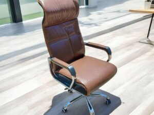 Chestnut-High Back Chair