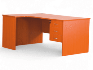 L-Shape 1.2m Home Office Desk (Cherry)