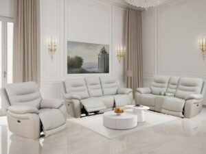 Pentagon-6 Seater Leather Recliner (3+2+1)