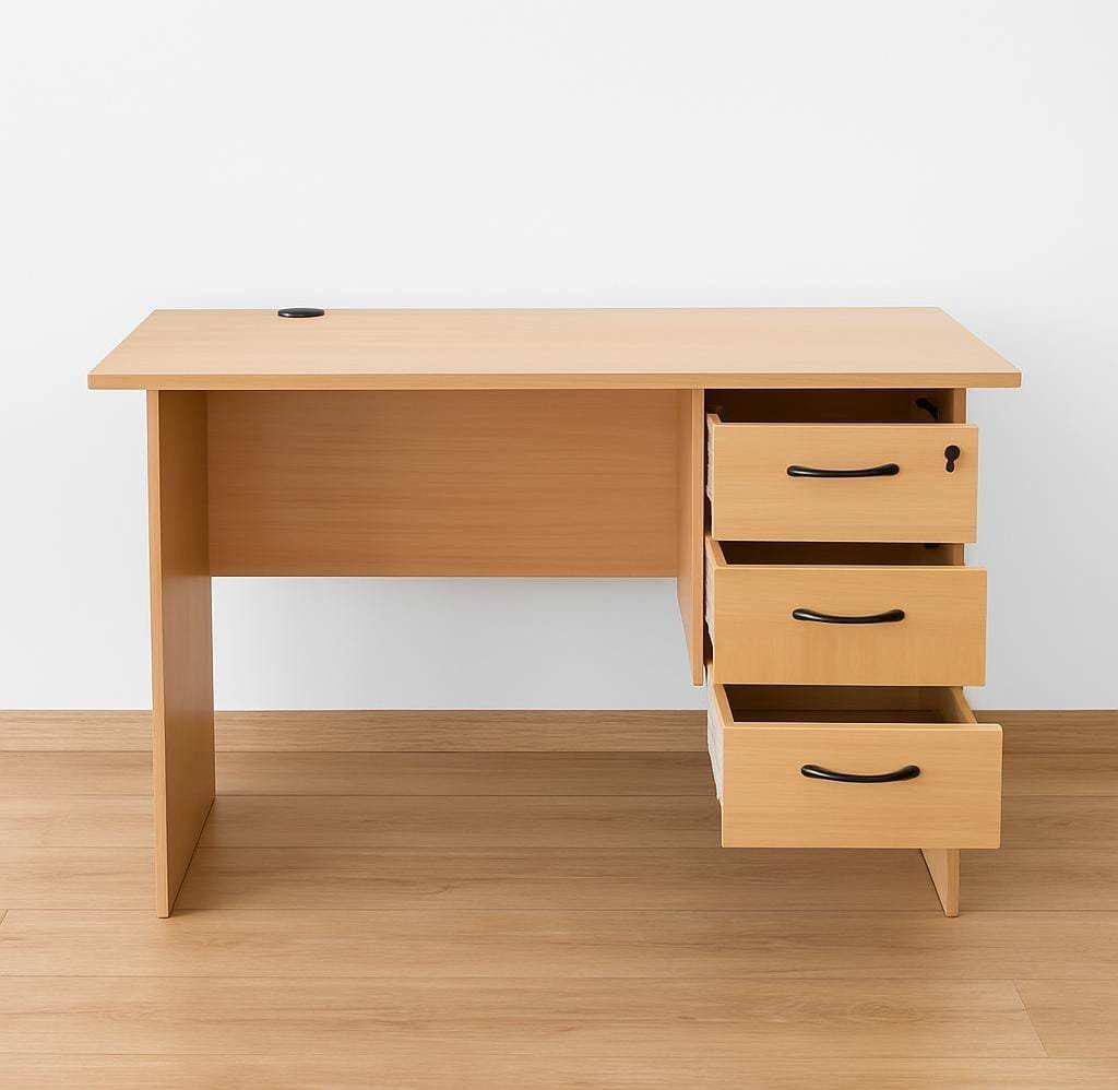 1.2m-Zone Study Desk (Beech) - Image 3