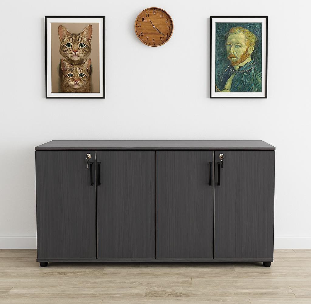 Executive Locking Credenza Bookcase