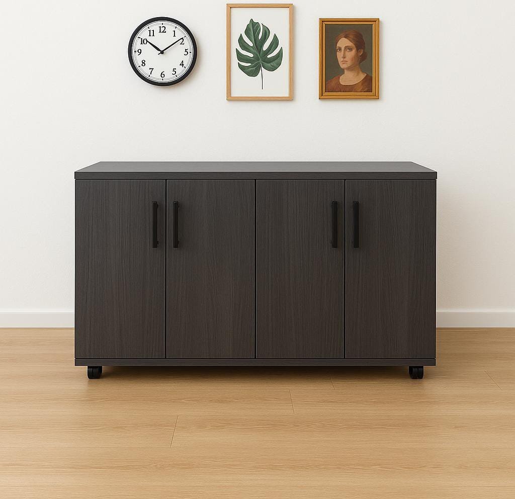 Executive Locking Credenza Bookcase - Image 5