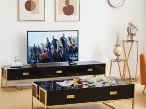 Jocise-Matching Tv Stand And Coffee Table