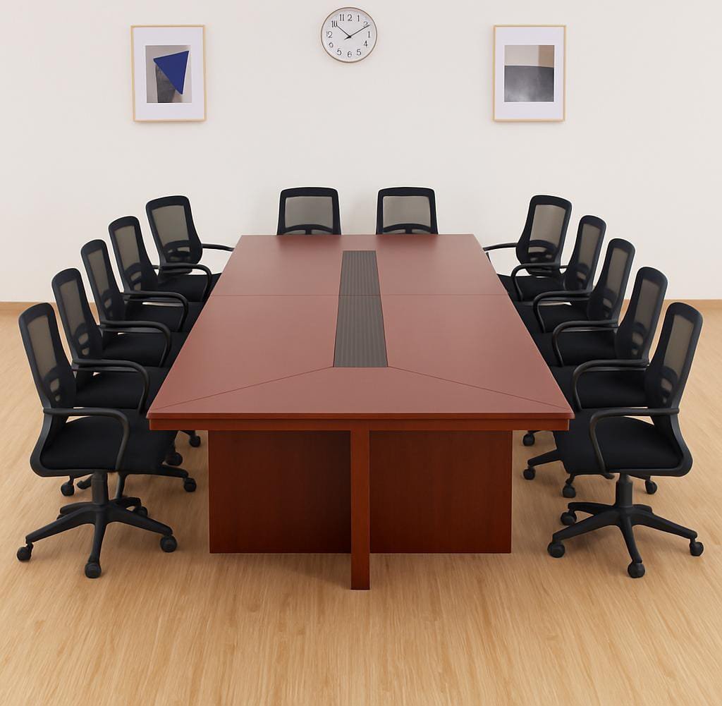 3.5m Grand Oval Conference Table - Image 4