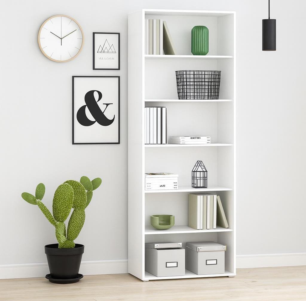 Desny Bookcase (White) - Image 5