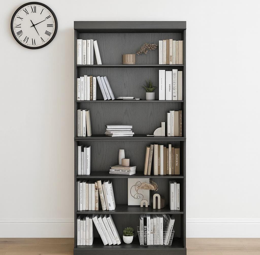 Desny Wooden Bookcase - Image 6