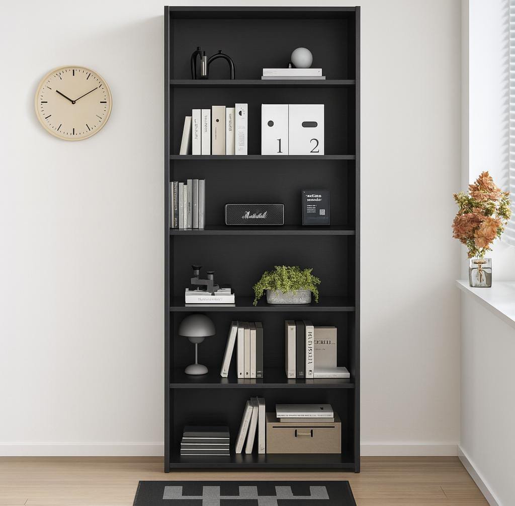 Desny Wooden Bookcase - Image 9
