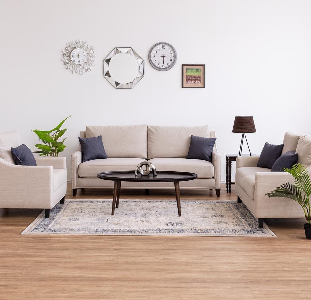 Lema 6 Seater Fabric Sofa (3+2+1)