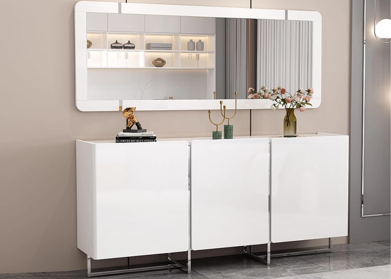 BUFFET CABINET + MIRROR