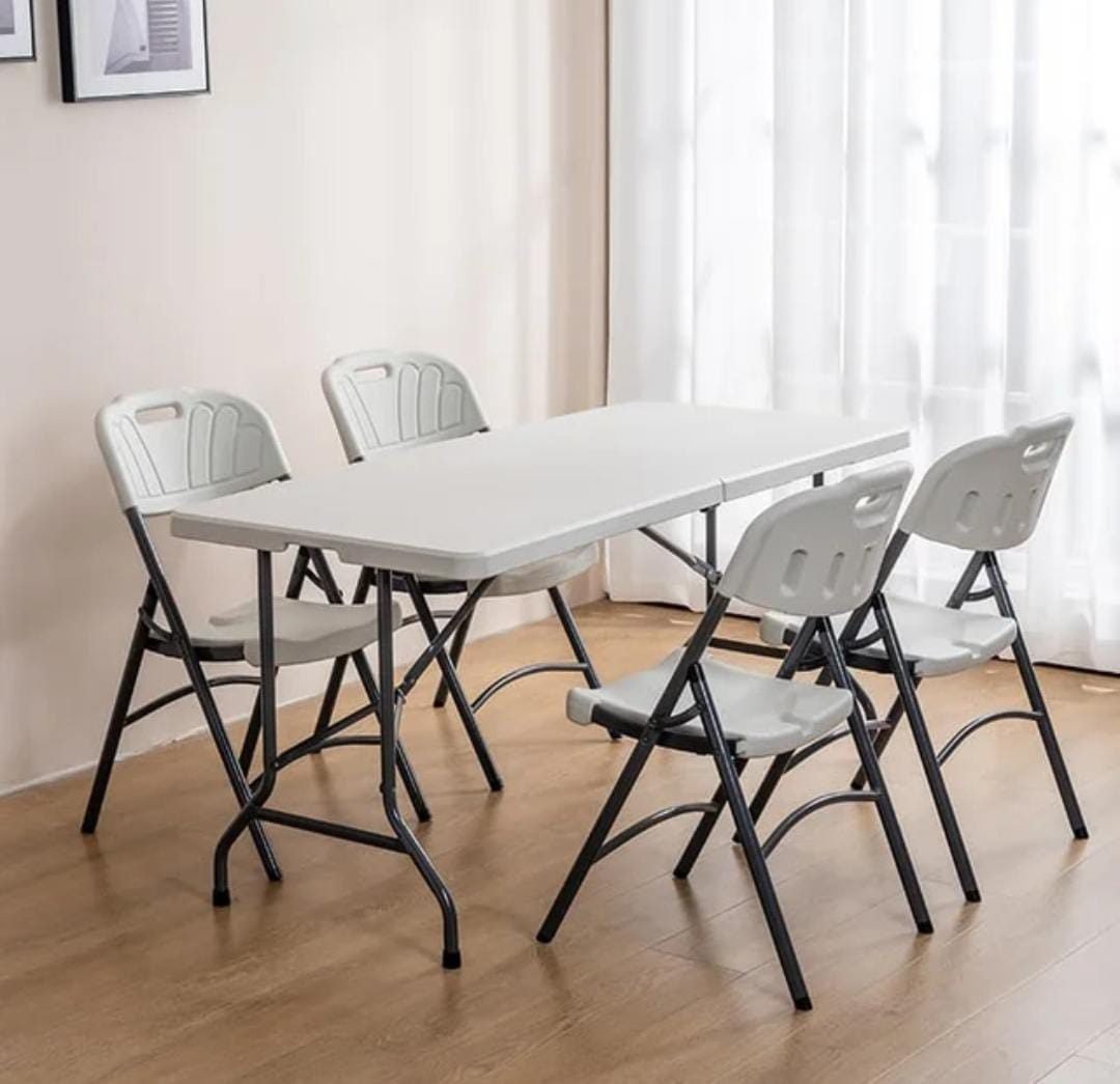 Jordan-Foldable Dining Table + 6 Chairs - Image 2