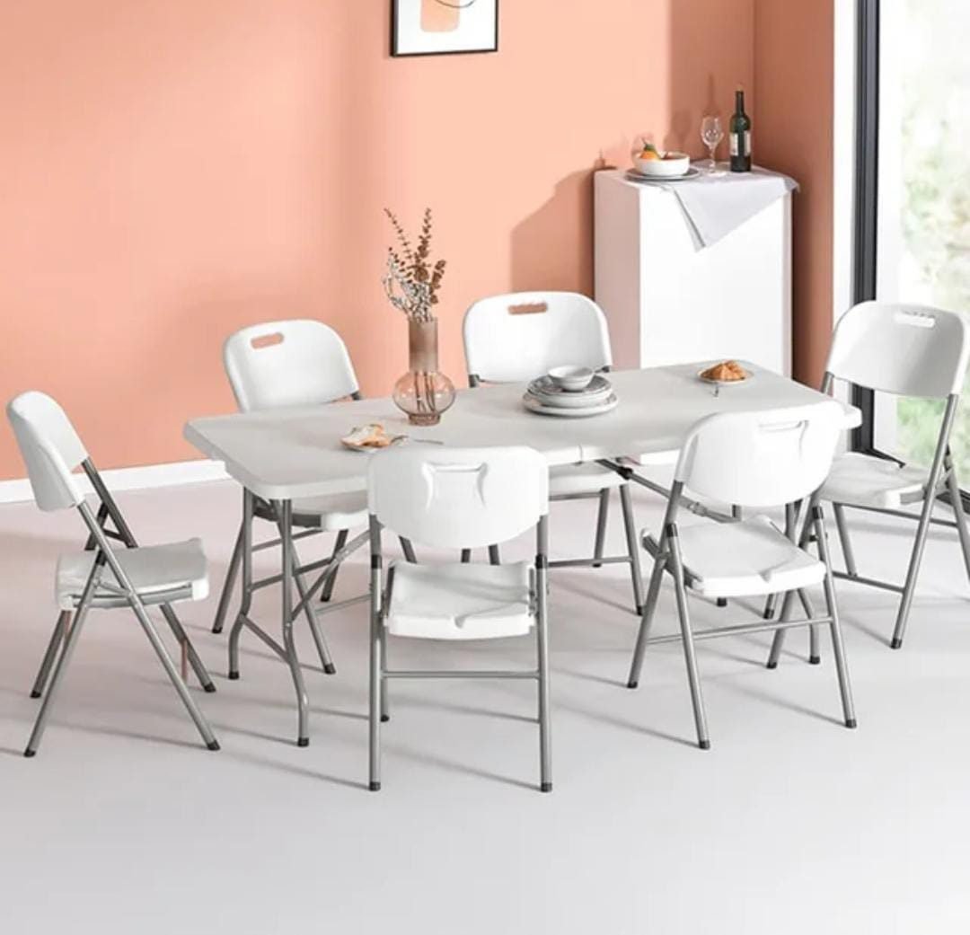 Jordan-Foldable Dining Table + 6 Chairs