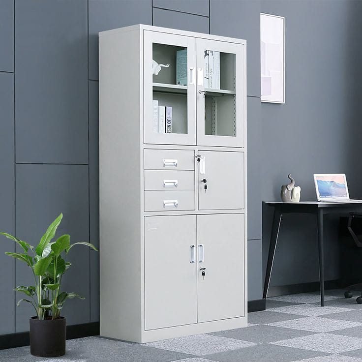 Steel Filing Cabinet With Safety Box
