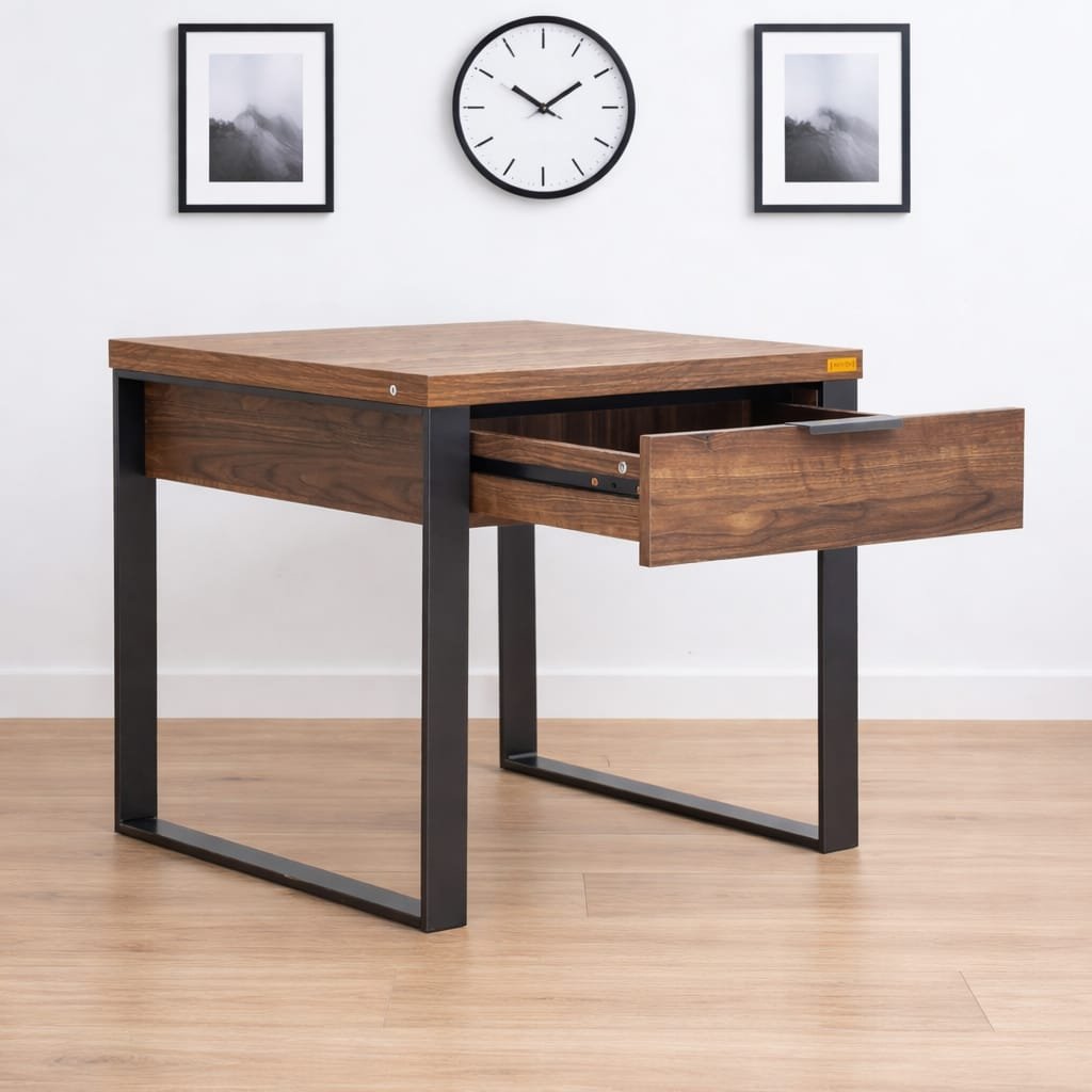 Rustic Oak Coffee Table Stool