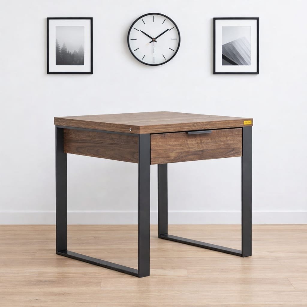 Rustic Oak Coffee Table Stool